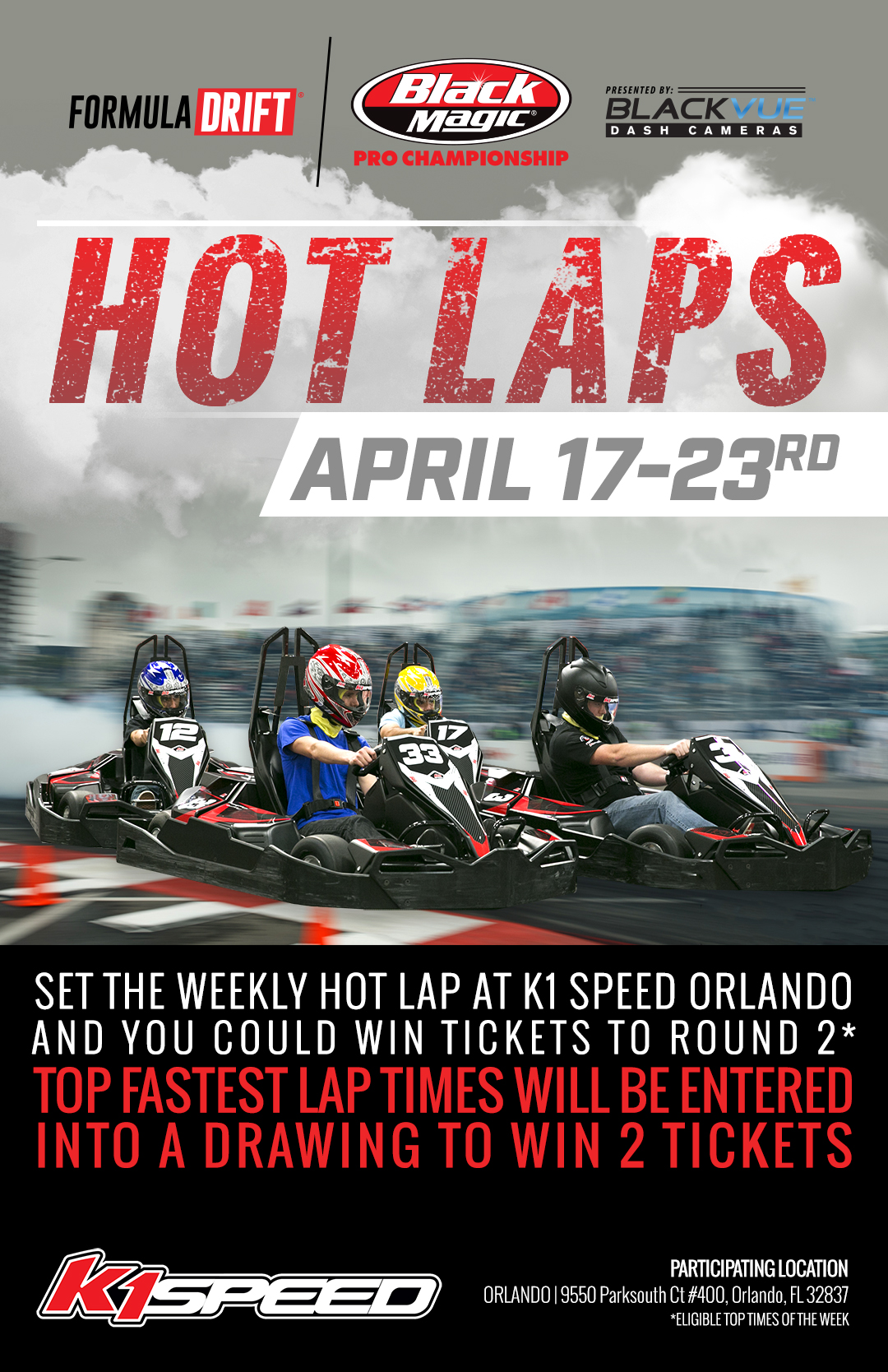 K1 Speed Race To Win Tickets to Formula Drift Orlando