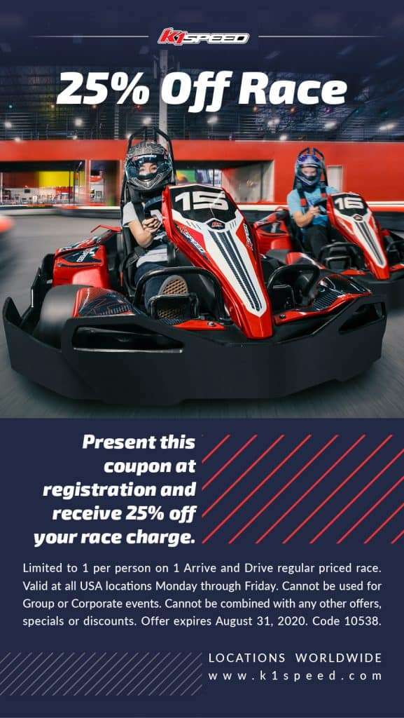 Coupon to Receive 25 Discount K1Speed K1 Speed
