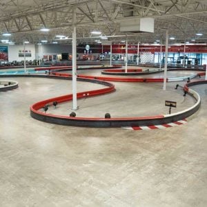 another shot of the indoor kart track at k1 speed san antonio