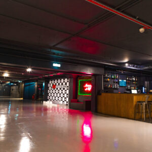 the lobby at k1 speed canary wharf