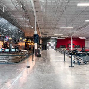 The lobby at K1 Speed Knoxville