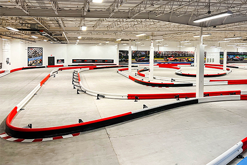 the indoor track inside k1 speed knoxville